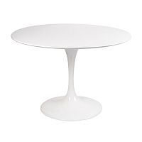 стол eero saarinen style tulip table mdf d100 глянцевый белый в Ижевске