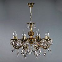 подвесная люстра ambiente aria 8818/8 pb tear drop бронза в Ижевске