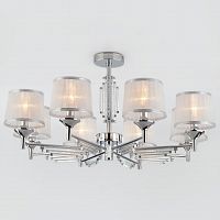 потолочная люстра eurosvet amalfi 60081/8 хром в Ижевске