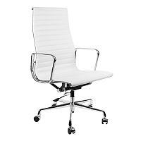 кресло eames style белая кожа в Ижевске