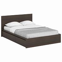 кровать деревянная двуспальная 160х200 коричневая unit dark brown в Ижевске