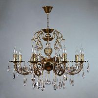 подвесная люстра ambiente alicante 8888/8 pb tear drop бронза в Ижевске