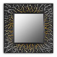 зеркало квадратное черное 99х99 см с декором коралл coral в Ижевске