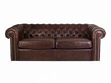диван chesterfield прямой коричневый со стежкой в Ижевске
