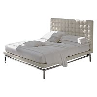 кровать двуспальная 180х200 белая из экокожи konigreich в Ижевске