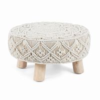 пуф danko footrest манго из дерева белый aa1791j33 от la forma (ex julia grup) в Ижевске
