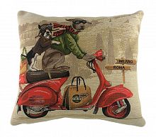 подушка с картинкой scooter dogs red в Ижевске