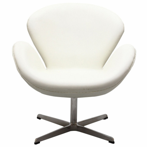 кресло swan chair экокожа белое в Ижевске
