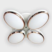 потолочная светодиодная люстра ambrella light orbital granule fg2024 wh 96w+40w d760 в Ижевске