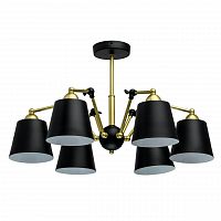 потолочная люстра mw-light таун 5 691011506 черная в Ижевске