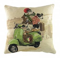 подушка с картинкой scooter dogs green в Ижевске