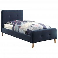 кровать button tufted flannelette navy 120х200 в Ижевске