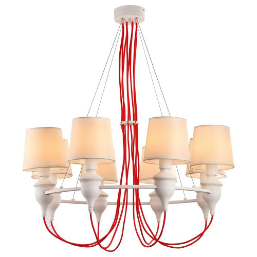 подвесная люстра arte lamp sergio a3325lm-8wh в Ижевске