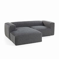диван блок sofa двухместный левый угол черный от la forma (ex julia grup) в Ижевске