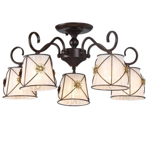 потолочная люстра arte lamp 72 a5495pl-5br в Ижевске