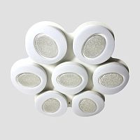 потолочный светодиодный светильник ambrella light orbital crystal sand fs1587/7 364w d880*800 в Ижевске