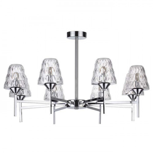 потолочная светодиодная люстра lumion gerana 3598/48cl хром в Ижевске