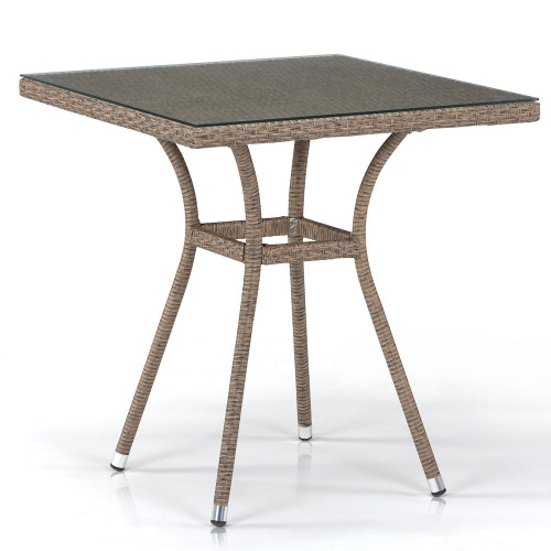 стол из иск. ротанга t282bnt-w56-70x70 light brown в Ижевске