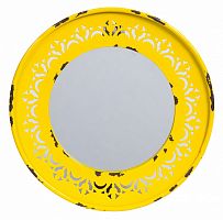 зеркало круглое металлическое желтое fiesta yellow в Ижевске