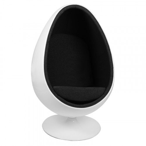 кресло ovalia egg черное в Ижевске