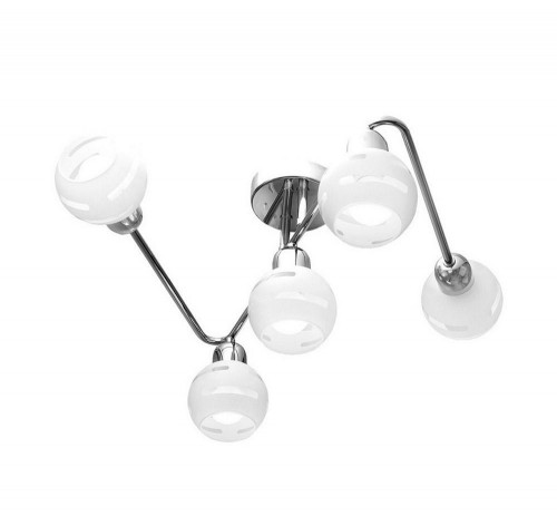 потолочная люстра idlamp agostina 361/5a-whitechrome в Ижевске