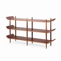 стеллаж bentwood двойной темно-коричневый в Ижевске