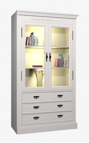 витрина встраиваемая марсель с правым уголком с узором молочный в Ижевске