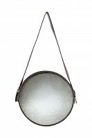 зеркало на ремне круглое металлическое диаметр 38 см iron and rope round в Ижевске