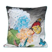 декоративная подушка голубая гортензия botanical style в Ижевске