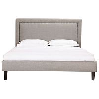 кровать двуспальная 180х200 серая laval upholstered в Ижевске