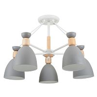 потолочная люстра freya delia fr5033cl-05w серая в Ижевске
