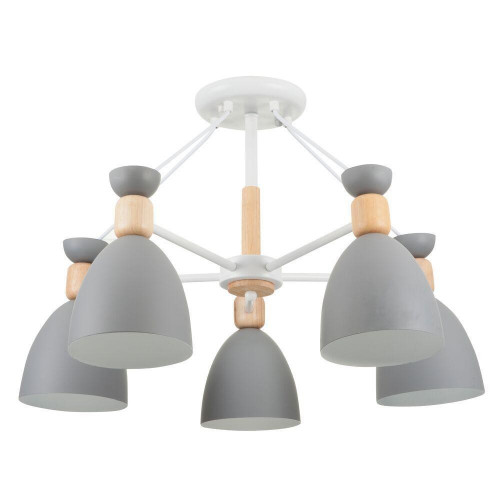 потолочная люстра freya delia fr5033cl-05w серая в Ижевске
