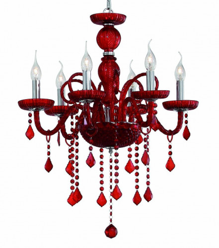подвесная люстра ideal lux giudecca sp6 rosso в Ижевске