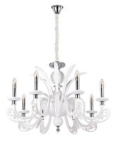 подвесная люстра crystal lux letisia sp8 white белая в Ижевске