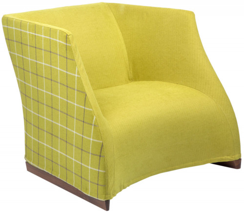 кресло vivienne armchair yellow checkerboard в Ижевске