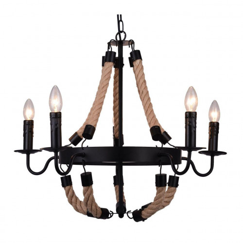 подвесная люстра arte lamp marsiglia a8956lm-5bk в Ижевске