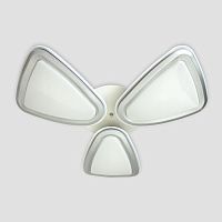 потолочная светодиодная люстра ambrella light orbital granule fg1010/3 wh/sl 204w d770 в Ижевске