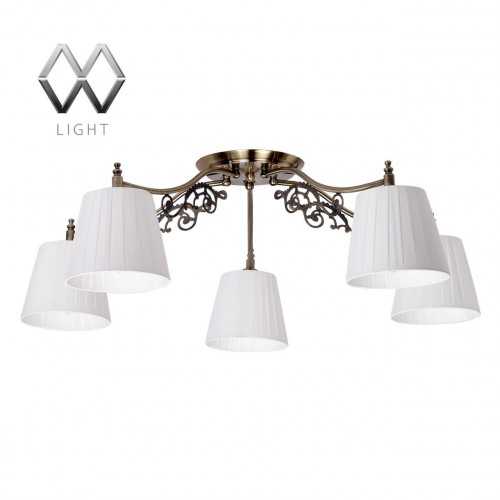 потолочная люстра mw-light моника 372011105 белая в Ижевске