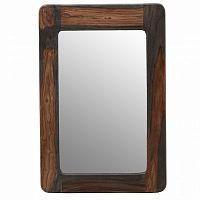 зеркало деревянное настенное со скругленными углами brown wood в Ижевске