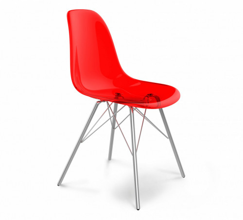 стул dsr красный s37 (eames style) в Ижевске