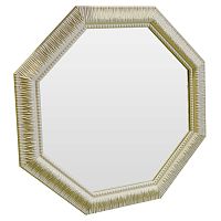 зеркало восьмиугольное бежевое с резьбой cozy beige в Ижевске