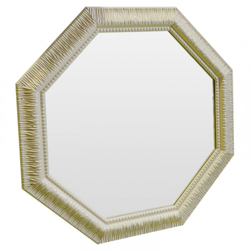 зеркало восьмиугольное бежевое с резьбой cozy beige в Ижевске