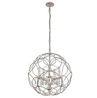 подвесная люстра crystal lux aria sp5 silver в Ижевске