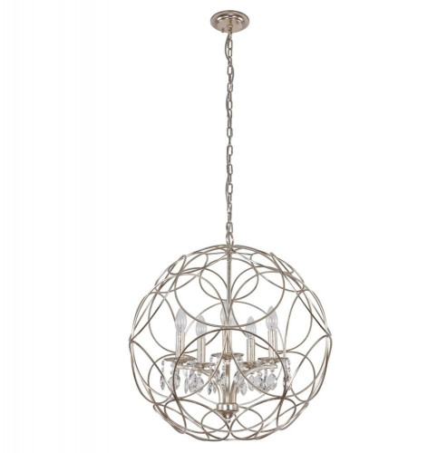 подвесная люстра crystal lux aria sp5 silver в Ижевске