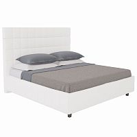 кровать подростковая с мягкой спинкой 140х200 белая shining modern в Ижевске