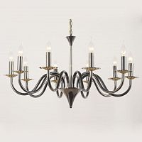 подвесная люстра lucia tucci messina 1890.10 glossy black в Ижевске