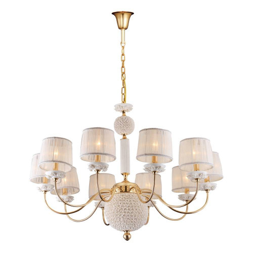подвесная люстра crystal lux adagio sp10 белая в Ижевске