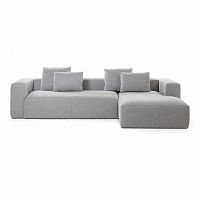 диван blok sofa 3 правый угол светло-серый от la forma (ex julia grup) в Ижевске