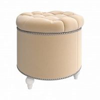 пуф круглый modena beige бежевый в Ижевске