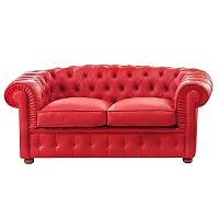 диван честерфилд (chesterfield) прямой красный в Ижевске